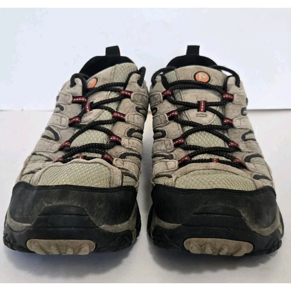 Merrell Shoes Mens 11 Moab 2 Mid Waterproof Hiking Boots Suede Vibram J06011